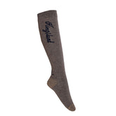 KLniah Unisex Knee Socks Brown Granite
